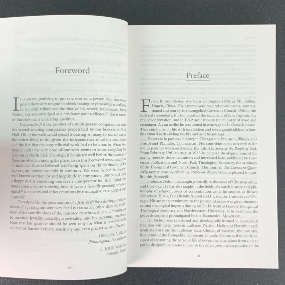 Reflections on Bonhoeffer: Essays in Honor of F. Burton Nelson. 1999.